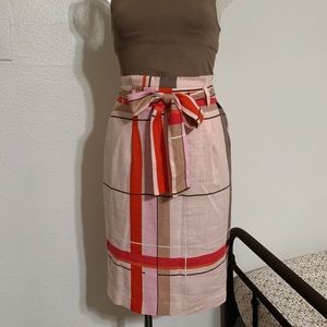 Ann Taylor petite plaid pencil skirt